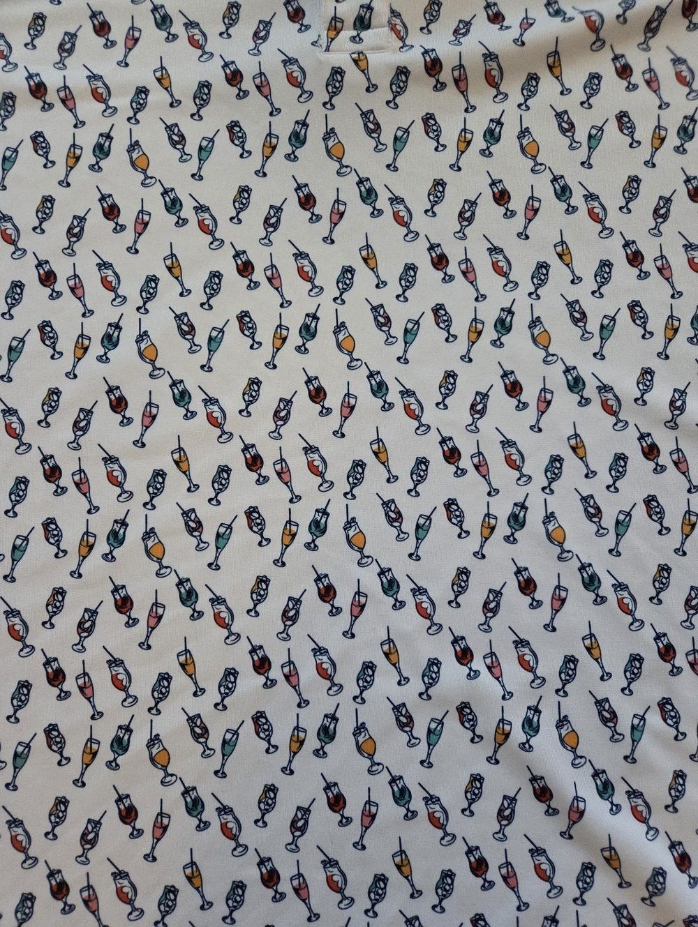 JOHNSTON & MURPHY XC4 COCKTAILS ALL OVER Mens XL Golf Polo Shirt - Picture 2 of 8